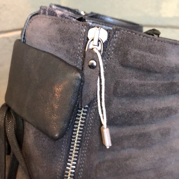 Made in Italy Vic Wedge Leather Sneakers - Picture 6 of 14